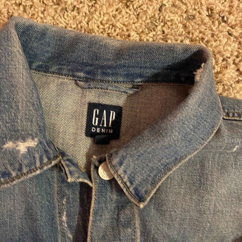 GAP Light Blue Denim Jean Jacket - Picture 4 of 6